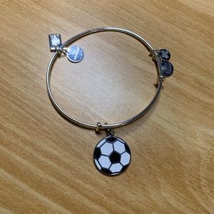 Alex and Ani Soccer Charm bracelet